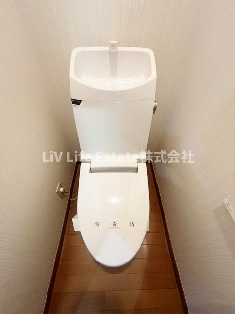 東村山市萩山町１丁目のアパートのトイレ