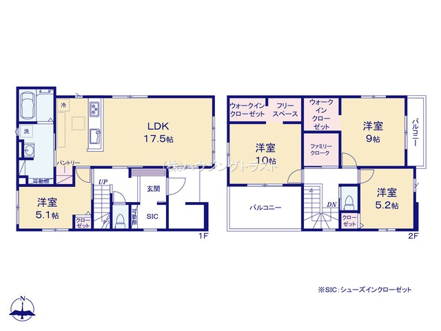 仲介手数料無料　KIS所沢市上安松17期・新築全2棟