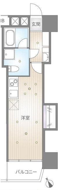 門前仲町東豊エステートの間取り