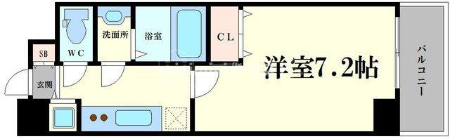 サムティ阿波座Lussoの間取り