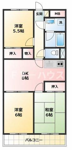 アフィニス原木の間取り