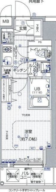 エスリード大手前の間取り