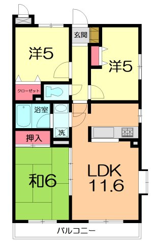 【間取り】 | シャルム磯部