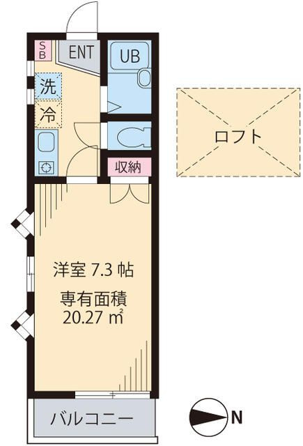 フローレンス一橋の間取り