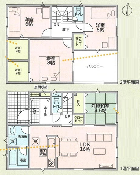 和歌山市紀三井寺　第7期　新築一戸建ての間取り|1号地