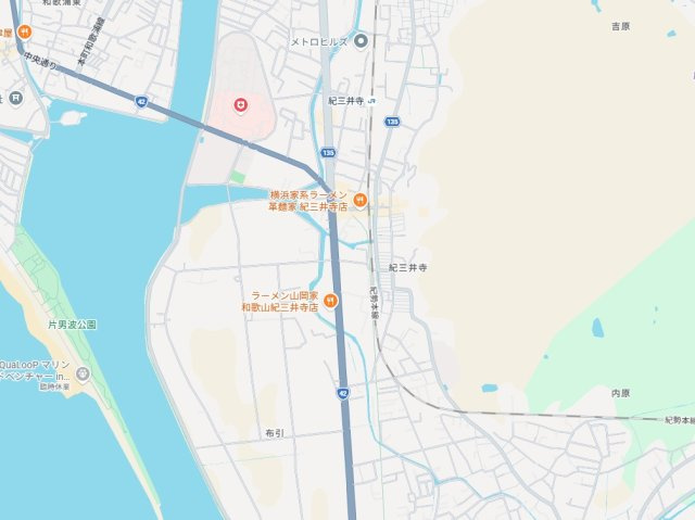 和歌山市紀三井寺　第7期　新築一戸建ての地図