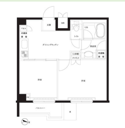 ルーブル住吉の間取り