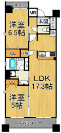 セイル西宮北口の間取り