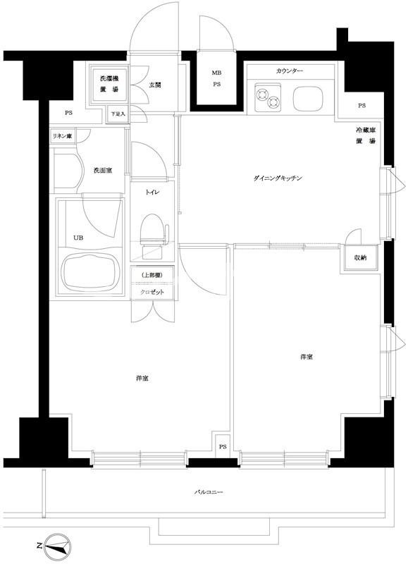 ルーブル大鳥居参番館の間取り