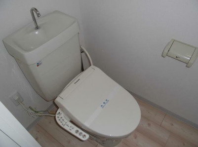 トリニティー芝浦のトイレ|落ち着いた色調のトイレです