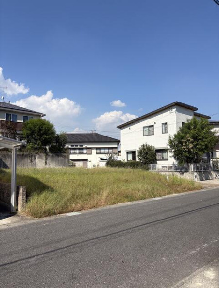 知多郡阿久比町 宮津４丁目　売り土地の前面道路含む現地写真