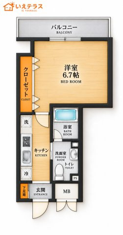 アロハ三宮の間取り