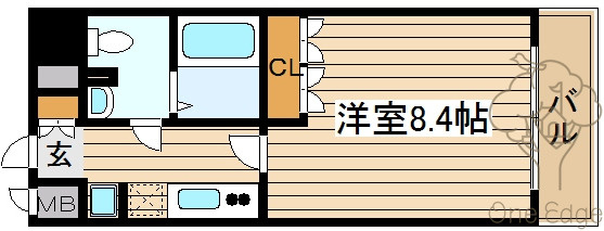 メロディア新北野の間取り