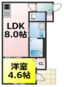 【間取り】 | H-maison大正Ⅲ 仲介手数料無料