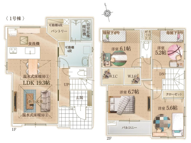 【間取り】 | 横浜市瀬谷区宮沢2期 新築戸建 全2棟