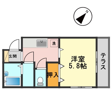 ウエアハウス細田の間取り