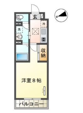 ラ　フェリシテＫの間取り
