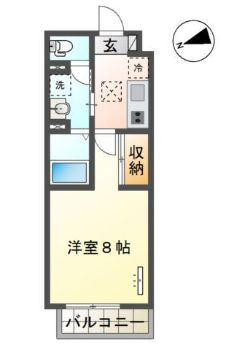 ラ　フェリシテＫの間取り