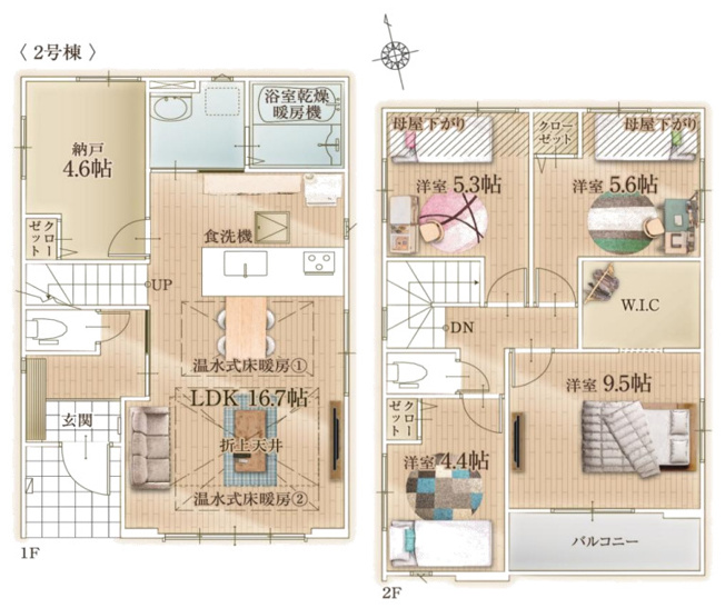 【間取り】 | 横浜市瀬谷区宮沢2期 新築戸建 全2棟