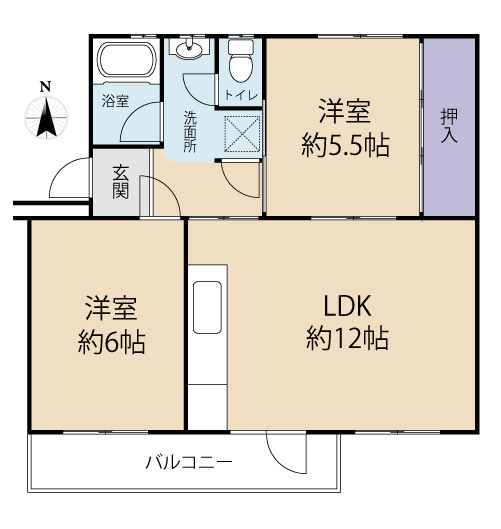 2LDKの間取り★