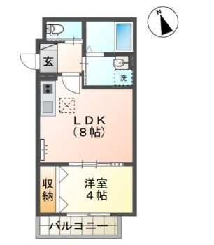 ラ　フェリシテＫの間取り