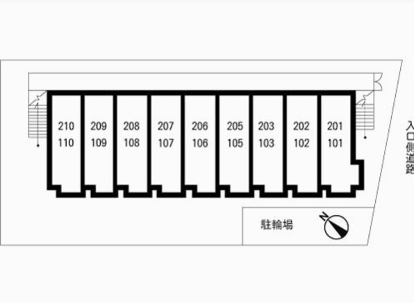 エクレール東小岩の区画図