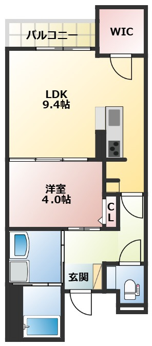 ぱ～くたうんルナ名古屋の間取り