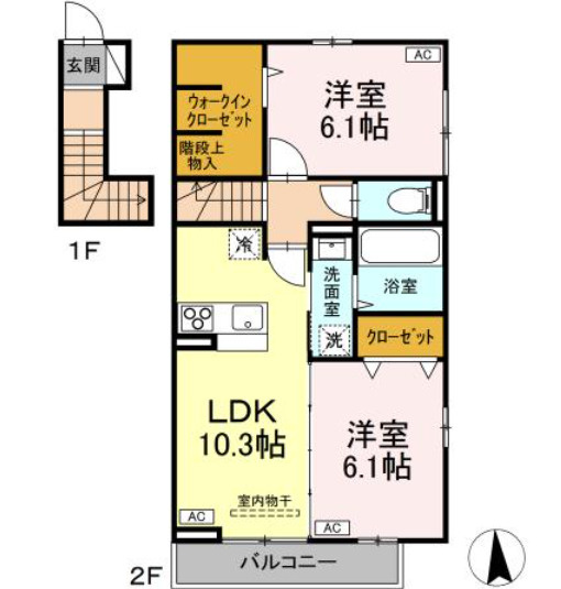 【間取り】 | ガーネット Ⅱ