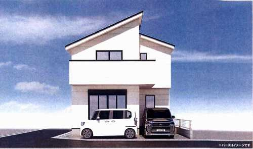 寒川町一之宮2期　新築戸建全1棟　1号棟の外観パース