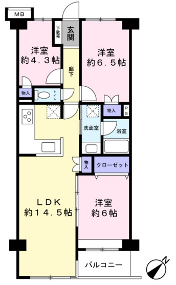 【間取り】 | メイツ新桜台