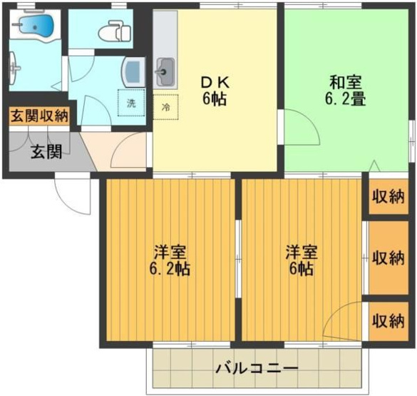 【間取り】 | ディアス5(ディアスファイブ)