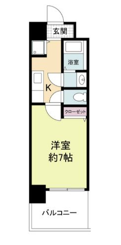 グラマシー心斎橋東の間取り