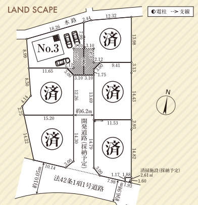 川越市久下戸第5全6棟　新築戸建　クレイドルガーデンの区画図