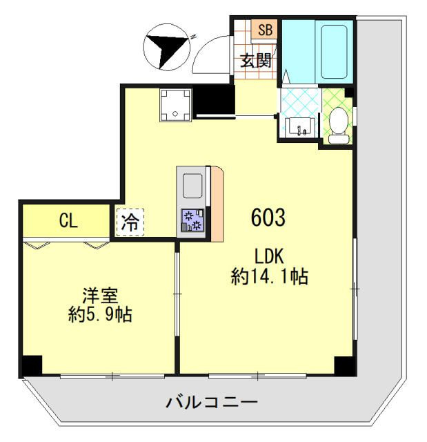 エステ浅草壱番館の間取り