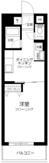 ガーデンプレイス市ヶ谷の間取り|間取りです。