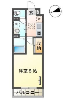 ラ　フェリシテＫの間取り