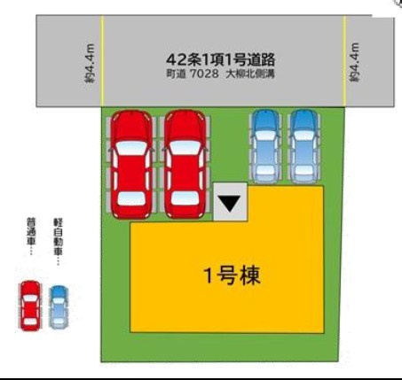 糟屋郡篠栗町大字乙犬の新築一戸建の区画図