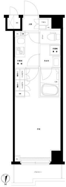ルーブル武蔵小杉伍番館の間取り