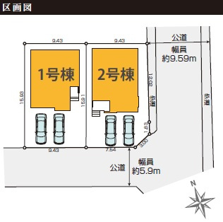 千葉市若葉区貝塚町５期の区画図