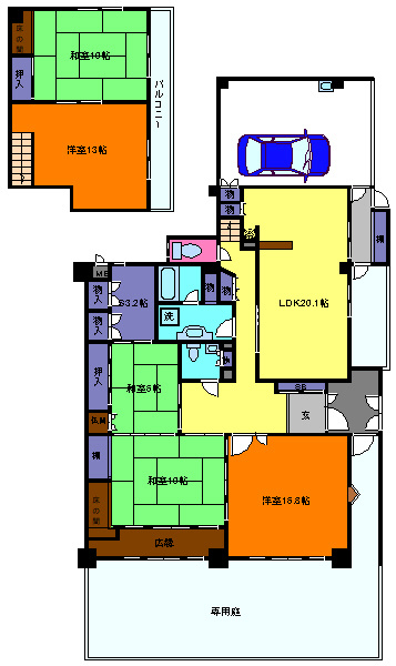 ベルヴィ本山中町の間取り