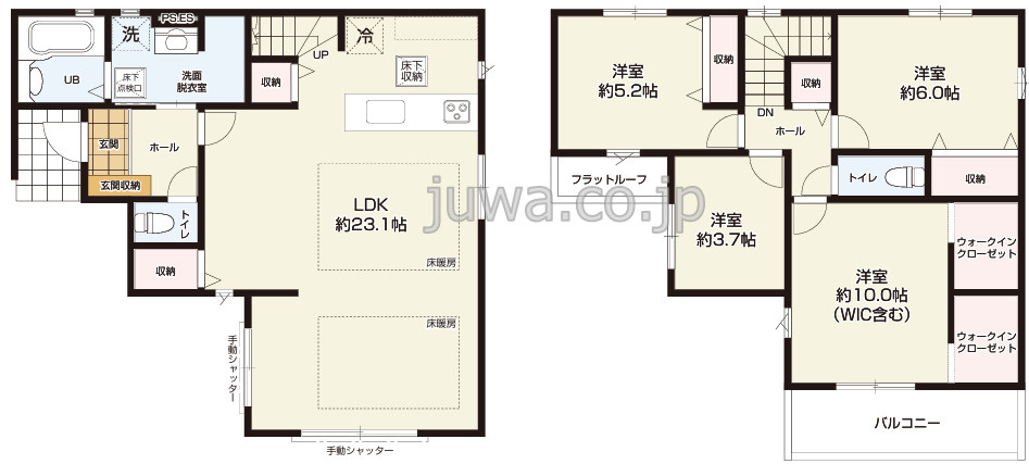 【新築分譲住宅】和光市新倉6期の間取り