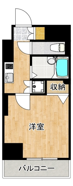 スカイコート田端第３の間取り|南西向きです