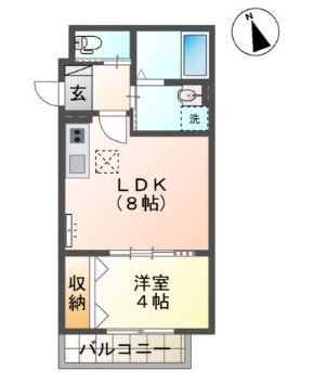 ラ　フェリシテＫの間取り