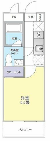 ユーシン武蔵小杉の間取り