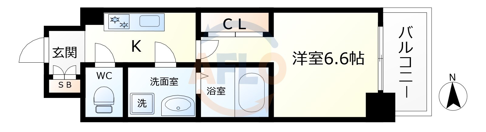 アーバンフラッツ鷺洲の間取り|アーバンフラッツ鷺洲　間取り