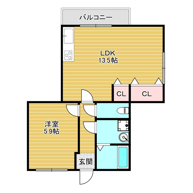 ヴォーン千里園の間取り