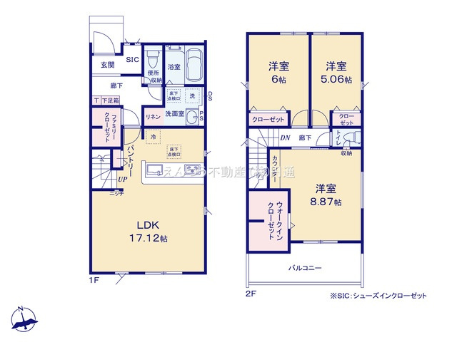 グラファーレ岩崎町12期4棟の間取り