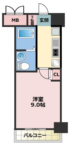 APRILE南森町の間取り