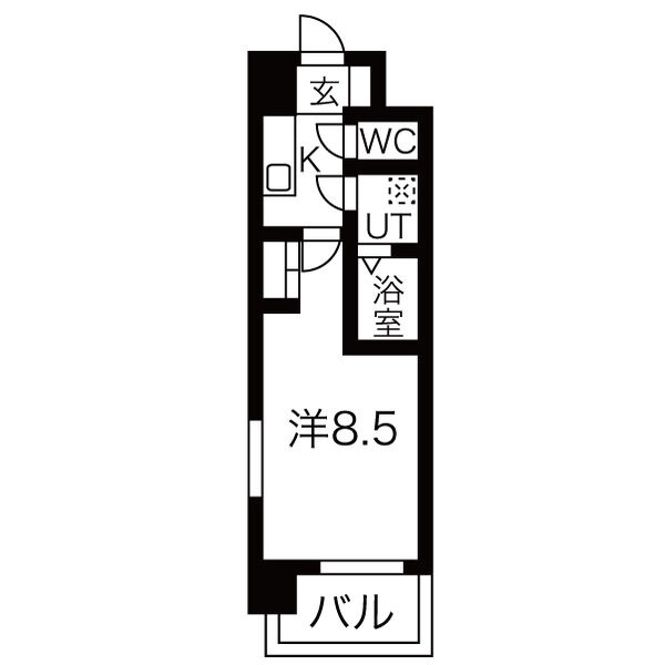アーバンフラッツ新大阪IIの間取り