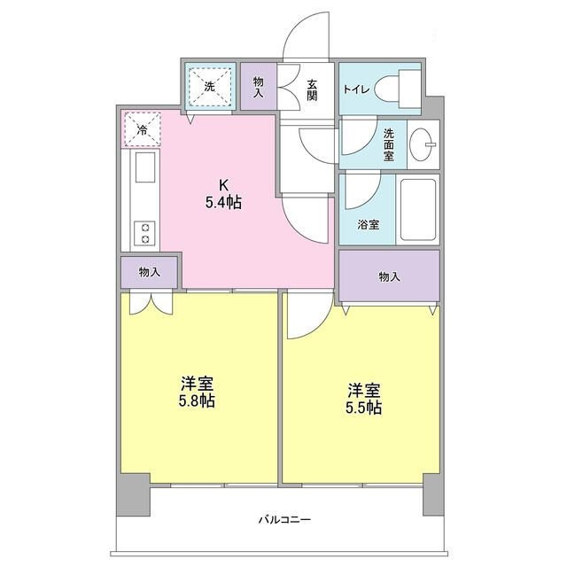 クオーレイナバの間取り|間取りです。